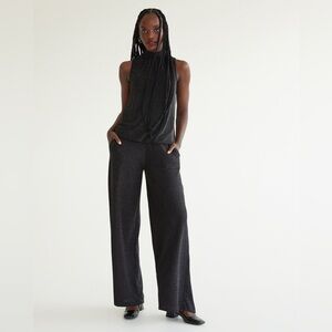 Reitmans Black Wide Leg Sparkly Pants